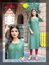 Nitya Plain Viscose Rayon Designer Kurtis Catalog